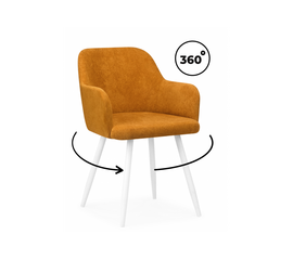 Стул на металлокаркасе Инфини 360 терракота (ocean 015) / белый | Интернет магазин мебели и декора LifeDekor