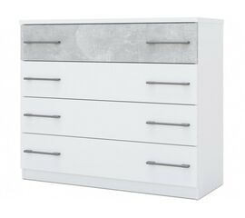 Комод «Аврора» 4ящ, Белый/ателье светлый | Интернет магазин мебели и декора LifeDekor