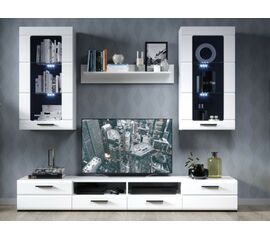 Стенка «Рио-2», Белый жемчуг/белый глянец | Интернет магазин мебели и декора LifeDekor