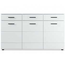 Комод «Йорк» 3д3ящ, Белый/белый глянец | Интернет магазин мебели и декора LifeDekor