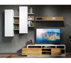 Стенка «Невио-2», Дуб крафт золотой/белый | Интернет магазин мебели и декора LifeDekor