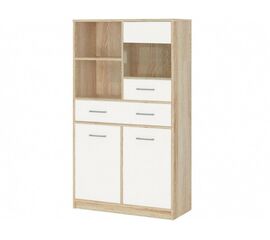 Комод «Стелс» 1в2д1ящ, Дуб сонома/белый | Интернет магазин мебели и декора LifeDekor