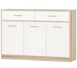 Комод «Стелс» 3д2ящ, Дуб сонома/белый | Интернет магазин мебели и декора LifeDekor
