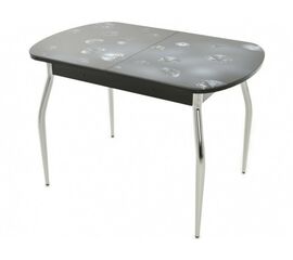 Стол «Ривьера» фотопечать Текстура-9, хром | Интернет магазин мебели и декора LifeDekor