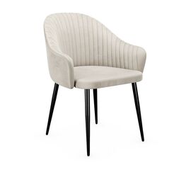 Стул DikLine 440М C103 крем, ножки черные | Интернет магазин мебели и декора LifeDekor