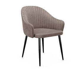 Стул DikLine 440М C43 капучино, ножки черные | Интернет магазин мебели и декора LifeDekor