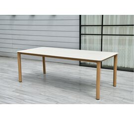 "Кейптаун" стол обеденный из алюминия, столешница из искусственного камня | Интернет магазин мебели и декора LifeDekor