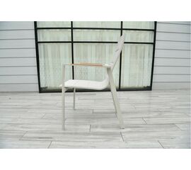 "Кейптаун" стул алюминиевый, ткань текстилен, цвет белый | Интернет магазин мебели и декора LifeDekor