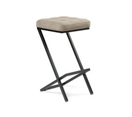 Барный стул Амаури микровелюр катания хумус / черный | Интернет магазин мебели и декора LifeDekor