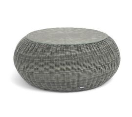 "Барселона" журнальный столик из искусственного ротанга, цвет графит | Интернет магазин мебели и декора LifeDekor