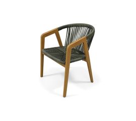 "Будапешт" стул из искусственного ротанга, цвет темно-серый | Интернет магазин мебели и декора LifeDekor