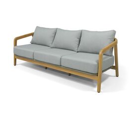 "Лейпциг" диван трехместный из тика, цвет серый | Интернет магазин мебели и декора LifeDekor