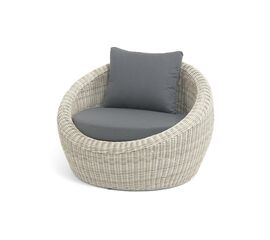 "Барселона" кресло из искусственного ротанга, цвет бежевый | Интернет магазин мебели и декора LifeDekor