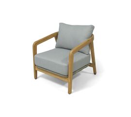 "Лейпциг" кресло из тика, цвет серый | Интернет магазин мебели и декора LifeDekor
