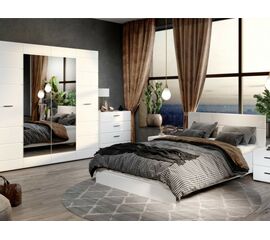 Спальня «Йорк-2», Белый/белый глянец | Интернет магазин мебели и декора LifeDekor