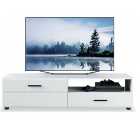 Тумба ТВ «Йорк» 1д1ящ ЛВ, Белый/белый глянец | Интернет магазин мебели и декора LifeDekor