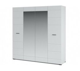 Шкаф «Йорк» 4дв, Белый/белый глянец | Интернет магазин мебели и декора LifeDekor