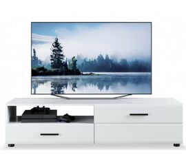 Тумба ТВ «Йорк» 1д1ящ ПР, Белый/белый глянец | Интернет магазин мебели и декора LifeDekor