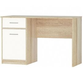Стол «Стелс» 120 1д1ящ, Дуб сонома/белый | Интернет магазин мебели и декора LifeDekor