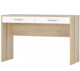 Стол «Стелс» 120 2ящ, Дуб сонома/белый | Интернет магазин мебели и декора LifeDekor