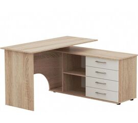 Стол «Гарвард» ПР 130х120, Дуб сонома/белый | Интернет магазин мебели и декора LifeDekor