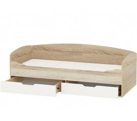 Кровать-тахта «Стелс», Дуб сонома/белый | Интернет магазин мебели и декора LifeDekor