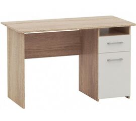 Стол «Гарвард» 120 1д1ящ, Дуб сонома/Белый | Интернет магазин мебели и декора LifeDekor