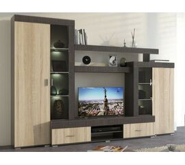 Стенка «Марк», Тик/дуб сонома | Интернет магазин мебели и декора LifeDekor