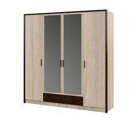 Шкаф «Эшли» 4дв, Венге/сонома | Интернет магазин мебели и декора LifeDekor