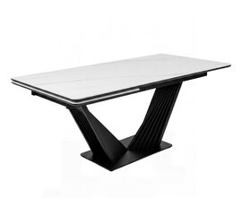 Стол DikLine SKV180 Керамика Леонардо глянец YB9018120HG/подстолье черное/опоры черные (2 уп.) | Интернет магазин мебели и декора LifeDekor