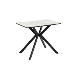 Стол Мармер мини нераскладной 90х60х75 см, GOLD JADE, подстолье металл черный | Интернет магазин мебели и декора LifeDekor