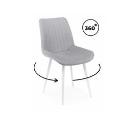 Стул на металлокаркасе Седа 360 светло-серый (zd 960) / белый np | Интернет магазин мебели и декора LifeDekor