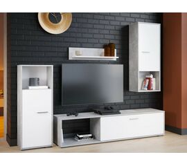 Стенка «Лино», Белый/Ателье светлый | Интернет магазин мебели и декора LifeDekor