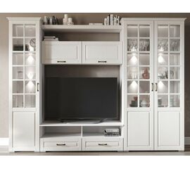 Гостиная «Лацио-2», Белый/Белое дерево | Интернет магазин мебели и декора LifeDekor