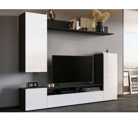 Стенка «Нео», Антрацит/Белый бриллиант | Интернет магазин мебели и декора LifeDekor