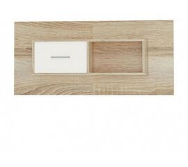 Полка «Стелс» 1д, Дуб сонома/белый | Интернет магазин мебели и декора LifeDekor