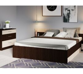 Спальня «Алена» без шкафа, Венге/Дуб молочный | Интернет магазин мебели и декора LifeDekor