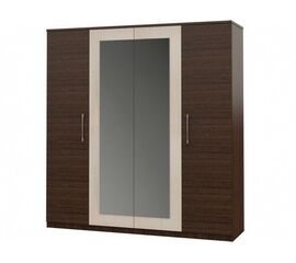 Шкаф «Аврора» 4дв, Венге/Дуб молочный | Интернет магазин мебели и декора LifeDekor