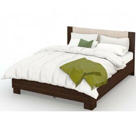 Кровать «Аврора» 140*200 (основание ЛДСП), Венге/Дуб молочный | Интернет магазин мебели и декора LifeDekor