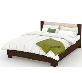 Кровать «Аврора» 160*200 (основание ЛДСП), Венге/Дуб молочный | Интернет магазин мебели и декора LifeDekor