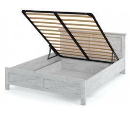 Кровать «Лорена» 160 (подъемник), Бетон Паин белый | Интернет магазин мебели и декора LifeDekor