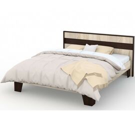 Кровать «Эшли» 160*200 (без ламелей), Венге/сонома | Интернет магазин мебели и декора LifeDekor