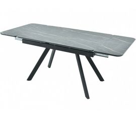 Стол «Леон» Noir Desir Bocciardato, каркас черный | Интернет магазин мебели и декора LifeDekor