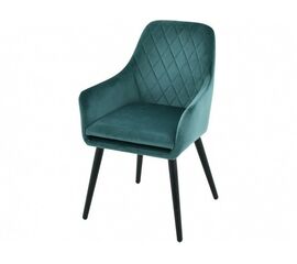 Стул «Ardeko», Монолит Эмеральд, опоры черные | Интернет магазин мебели и декора LifeDekor