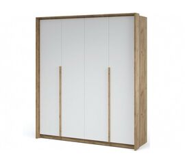 Шкаф «Мишель» 4-х дверный, Дуб крафт золотой/Белый жемчуг | Интернет магазин мебели и декора LifeDekor