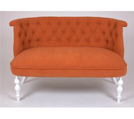 Диван Бархат (эмаль белая / G08 - морковный) | Интернет магазин мебели и декора LifeDekor