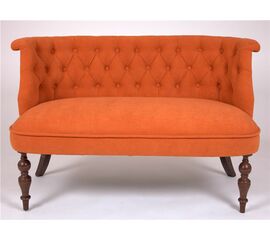 Диван Бархат (темный тон / G08 - морковный) | Интернет магазин мебели и декора LifeDekor