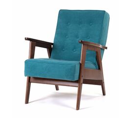 Кресло РЕТРО (темный тон / RS29 - бирюзовый) | Интернет магазин мебели и декора LifeDekor