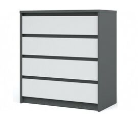 Комод «Мишель» 4ящ, Антрацит/Белый жемчуг | Интернет магазин мебели и декора LifeDekor