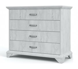 Комод «Лорена» 4ящ, Бетон Паин белый | Интернет магазин мебели и декора LifeDekor